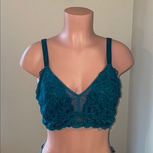 Savage Fenty Floral Lace and Mesh Bralette- 1X